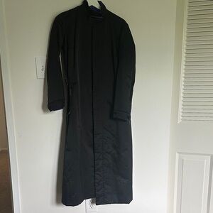 Junya Watanabe Black Trench Coat Elegant Formal Outerwear 1999